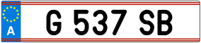 Trailer License Plate